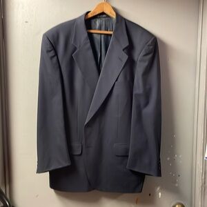 Burberrys Dark Navy Blue Jacket Mens 100% wool  size 48